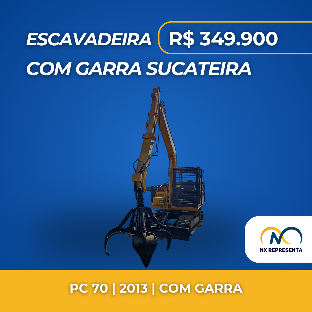 Escavadeira com Garra Sucateira